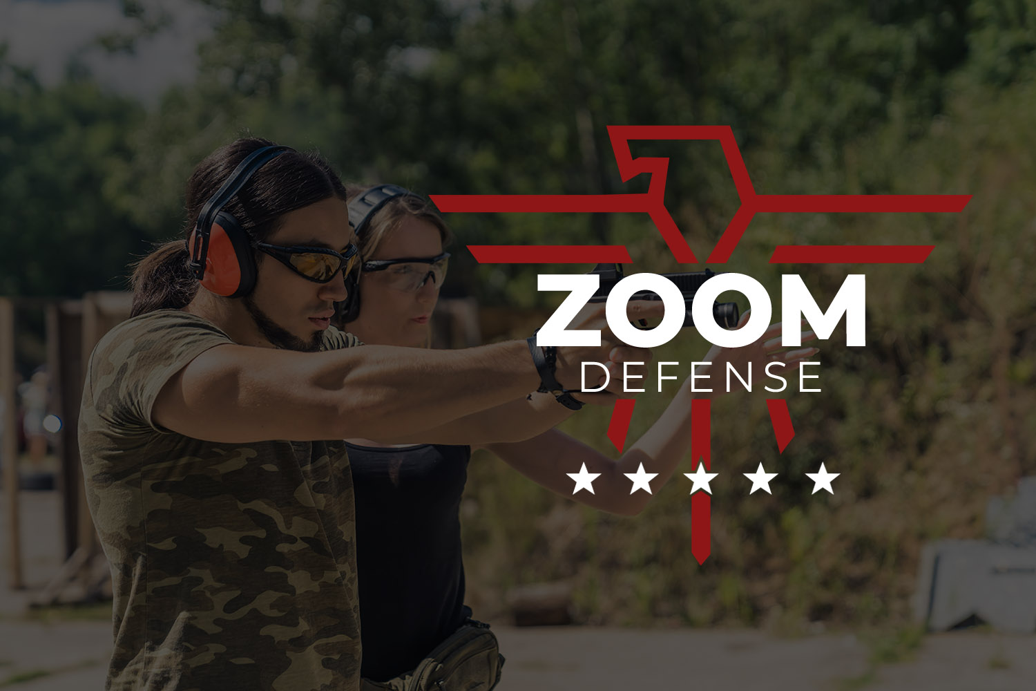 Zoom Defense Apparel quarter-zip hoodie